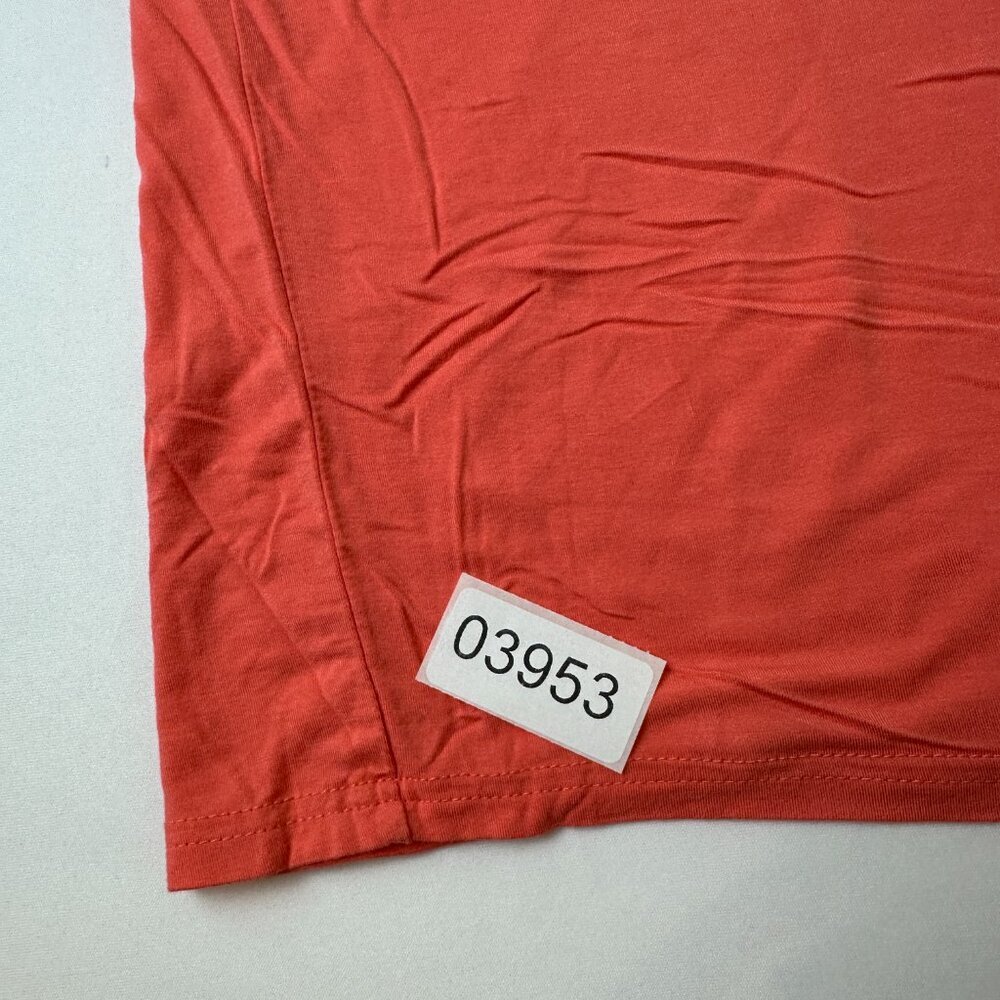 PIKO Shirt Womens Medium Orange Dolman Short Sleeve Relaxed Soft Basic Top - Picture 2 of 11